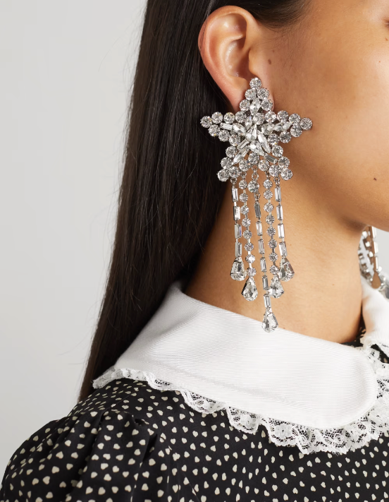 ALESSANDRA RICH Crystal Star Earrings