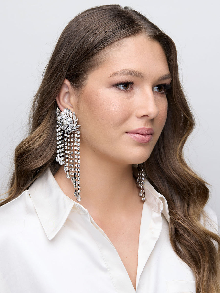 ALESSANDRA RICH Crystal Drop Earrings