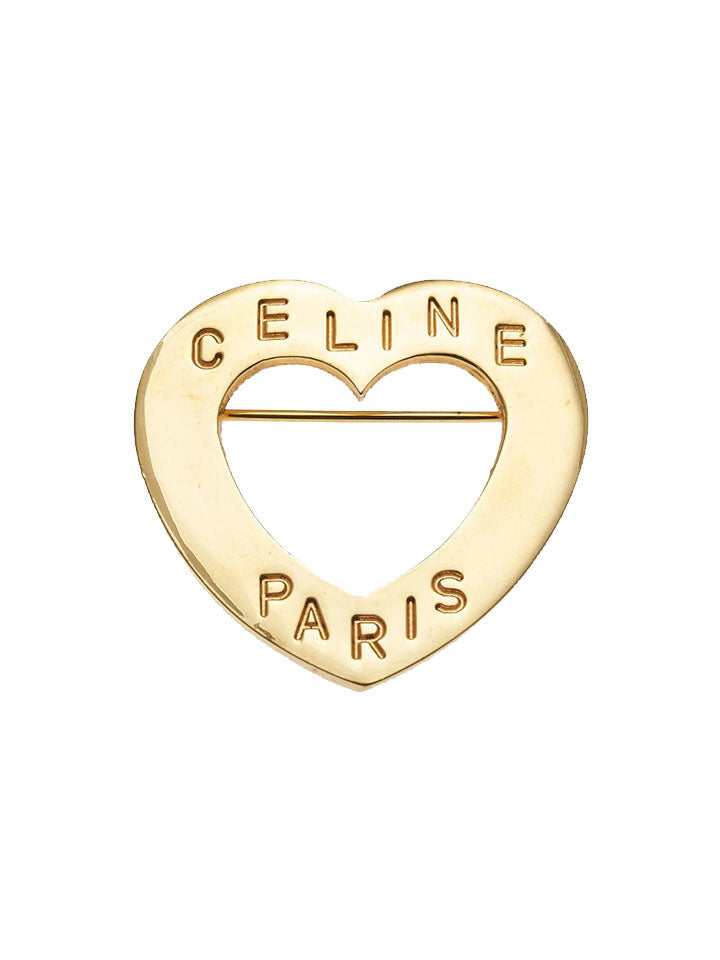 CELINE Paris Gold Brooch