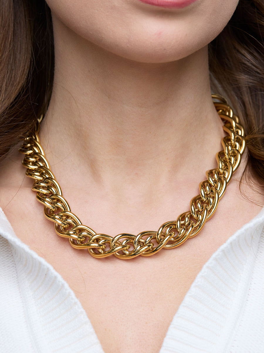 GIVENCHY Double Curb Necklace
