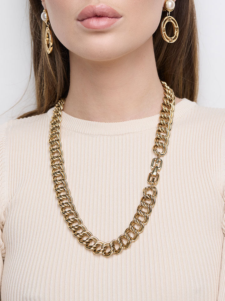 GIVENCHY Double Curb Necklace