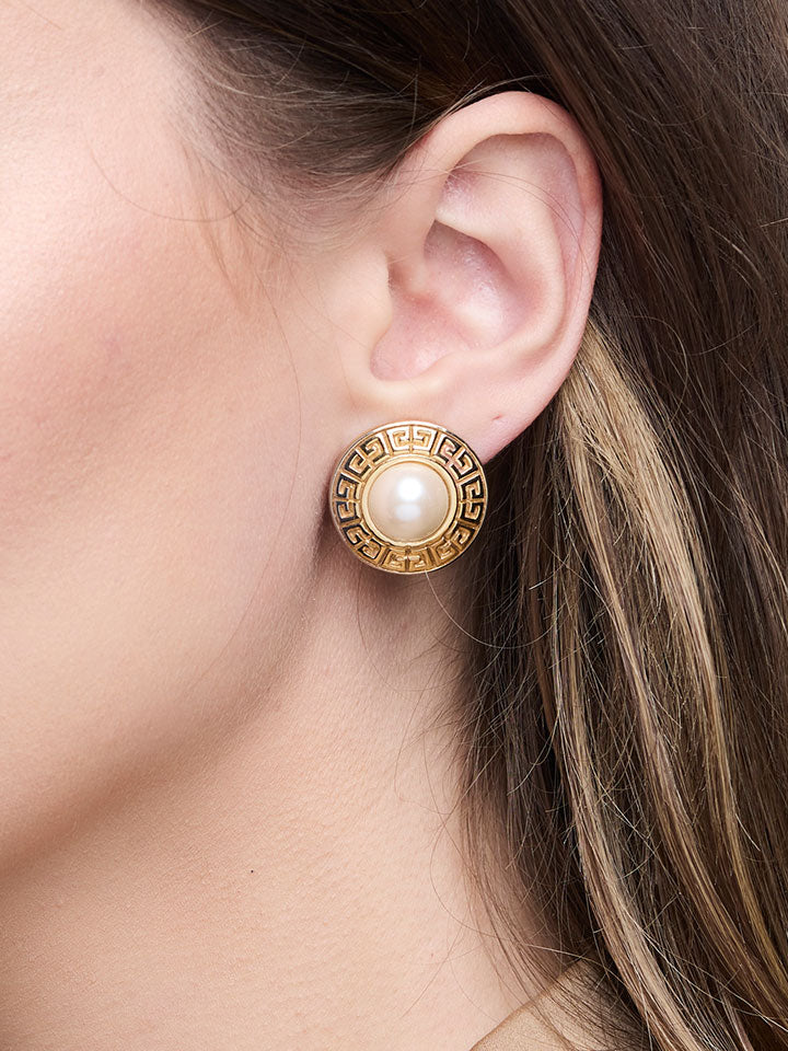 GIVENCHY Pearl Logo Earrings