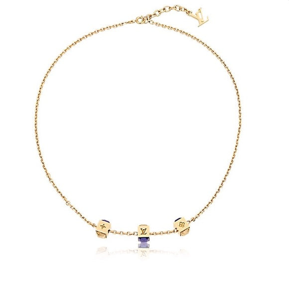 LOUIS VUITTON Gold Gamble Choker