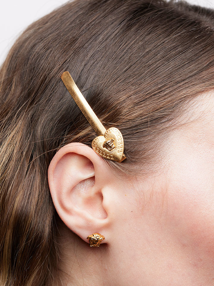 VERSACE Medusa Heart Hair Clip