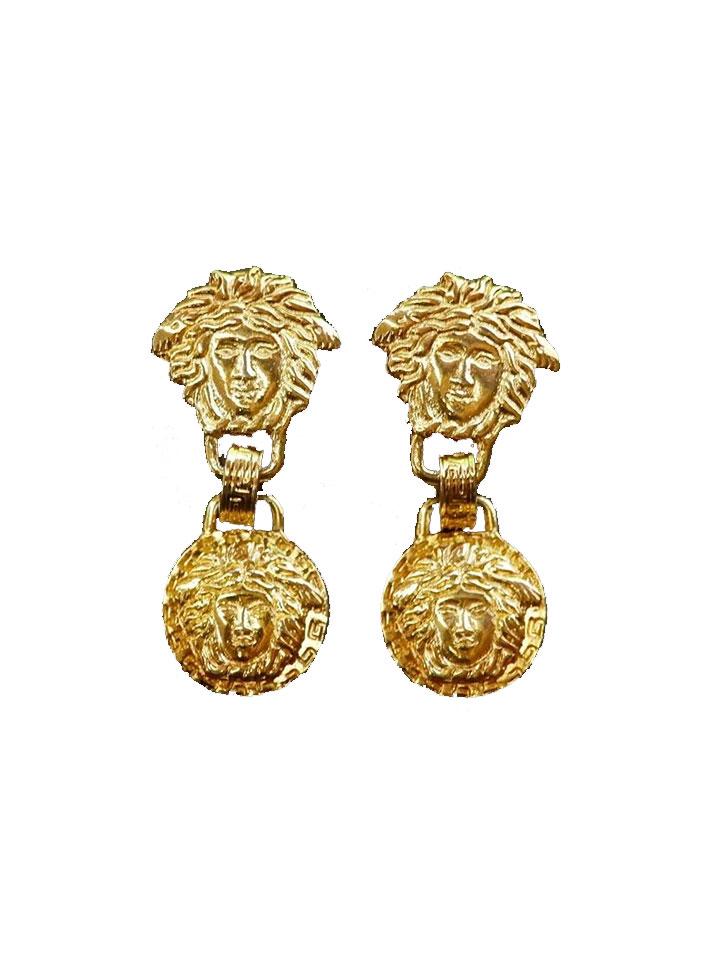 VERSACE Medusa Gold Earrings Rental