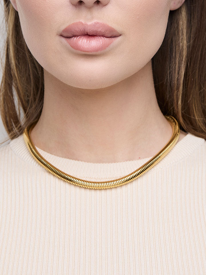 YSL Gold Plated Chain Necklace